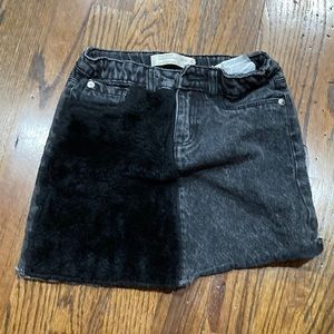 Black Jean skirt, Zara girls